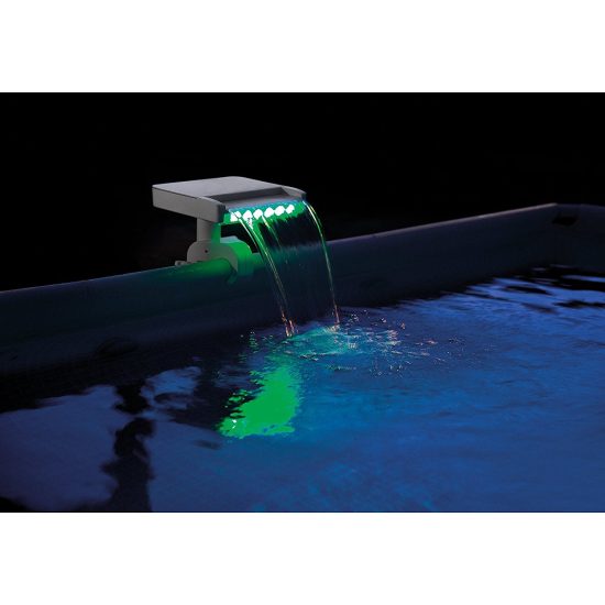 INTEX Multi-Color LED Waterfall Cascade 3 Bright Color Red, Blue, Green - Image 2