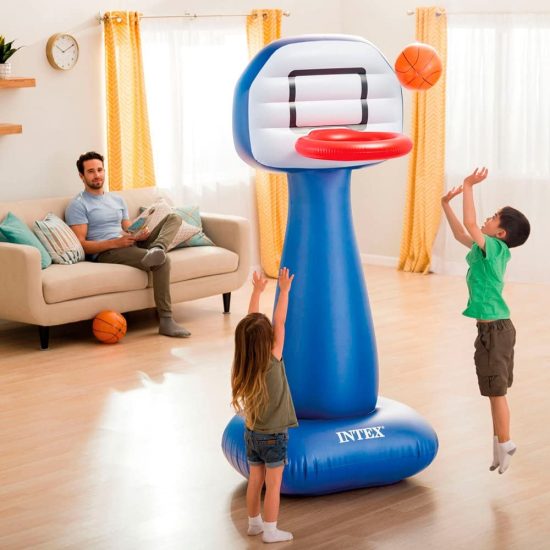 INTEX Shooting Hoops Game Set ( 41"x38"x82" ) Inflatable Basket Ball Play For Children - Image 2