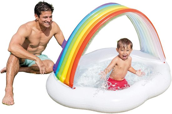 INTEX Rainbow Cloud Baby Pool ( 56" x 47" x 33" ) - Image 4