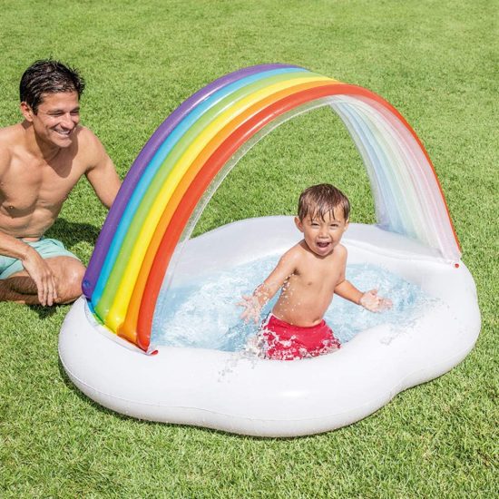 INTEX Rainbow Cloud Baby Pool ( 56" x 47" x 33" ) - Image 2