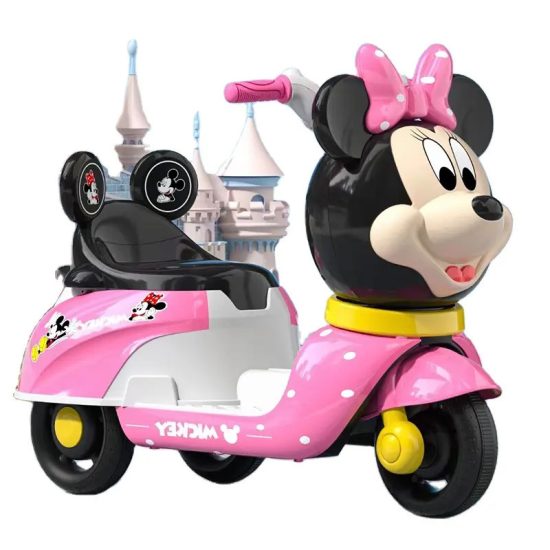 Minnie Mouse Kids Ride On Electric Scooter Rechargeable 6V For Ages 2-8Years - Image 3