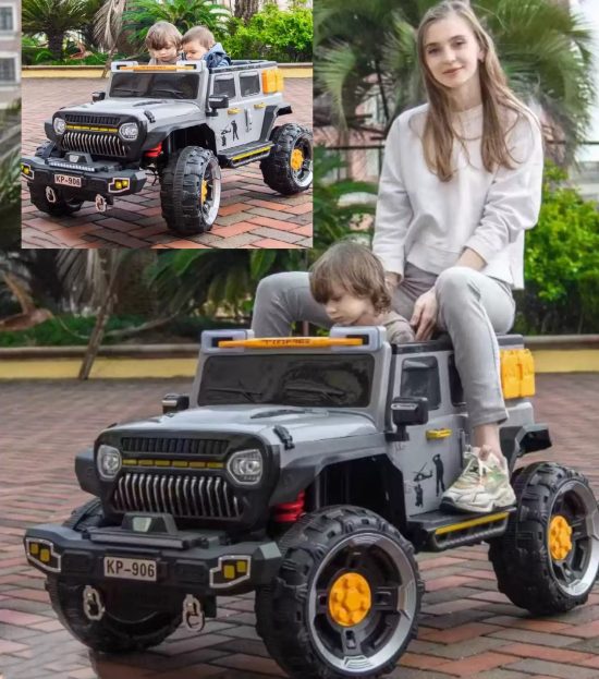 Off-Road Jeep Kids Ride On Jumbo Electric Jeep 4x4 And 2 Seater 100+Kg Capacity With Swing 12V - Image 5