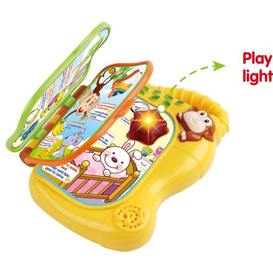 Monkey Learning Book with Light, Music and Voice (English & Spanish)