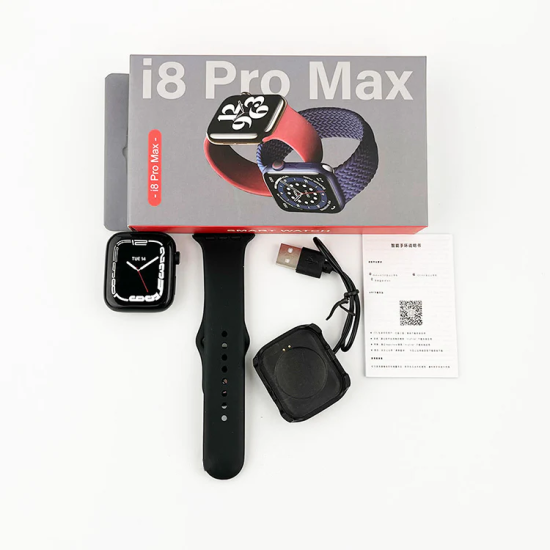 Laxasfit I8 Pro Max Smart Watch Bluetooth Calling Smart Watch With Strap , Charging Cable And User Manual - Image 5